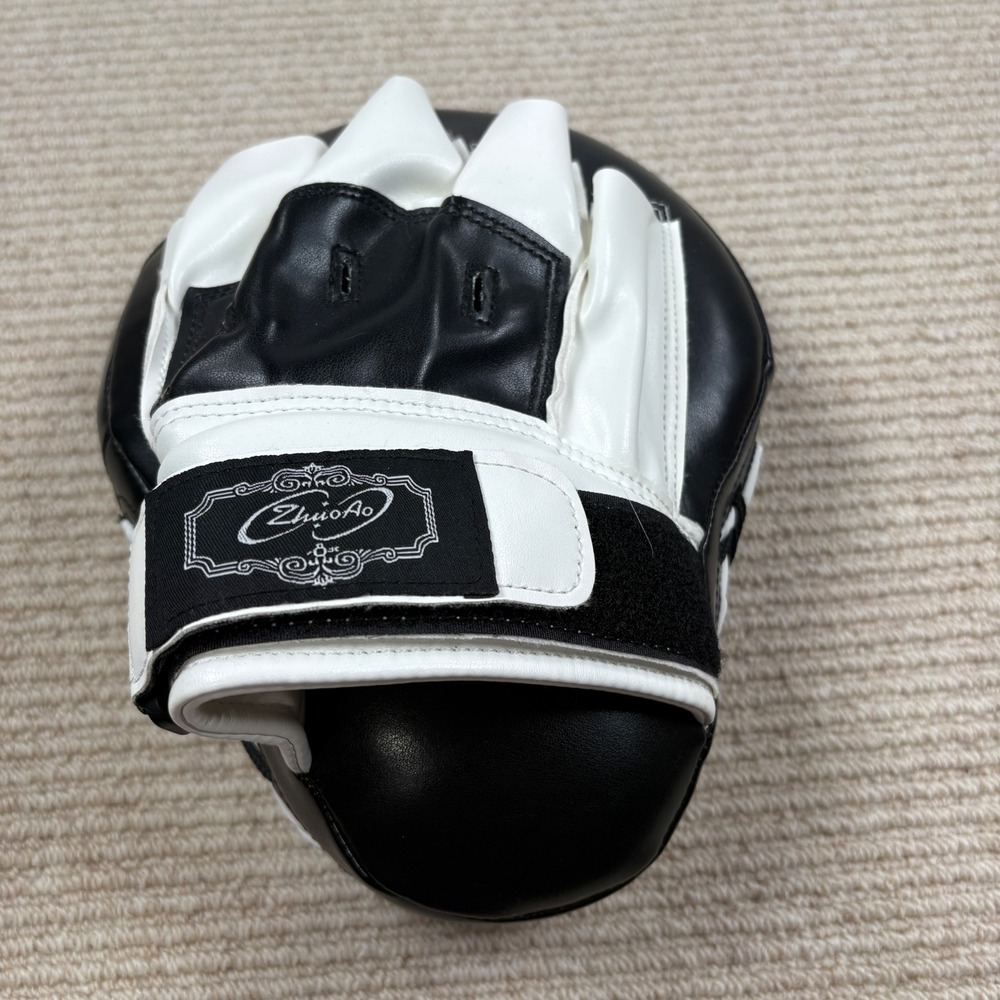 ZhuoAo Boxing Focus Mitt Training Pad Black White Combat Sports